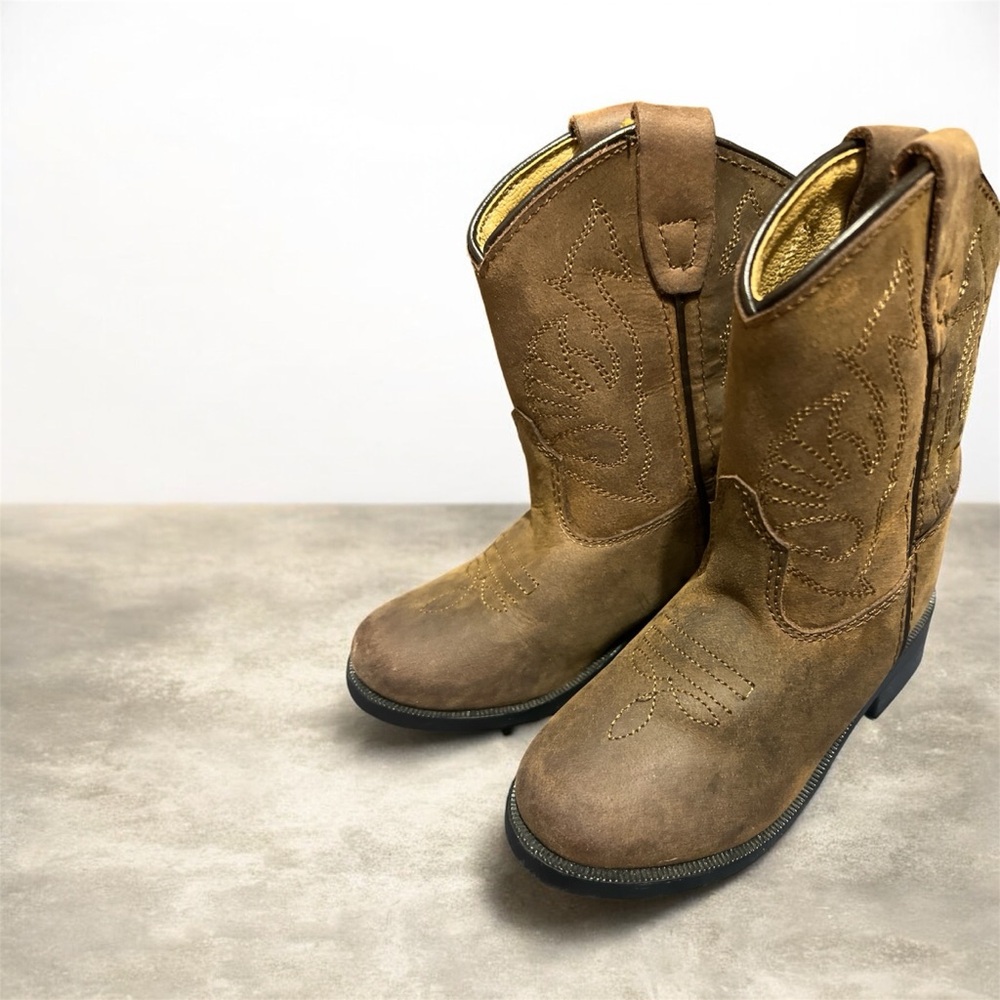 Classic Tan Kids Western Boots